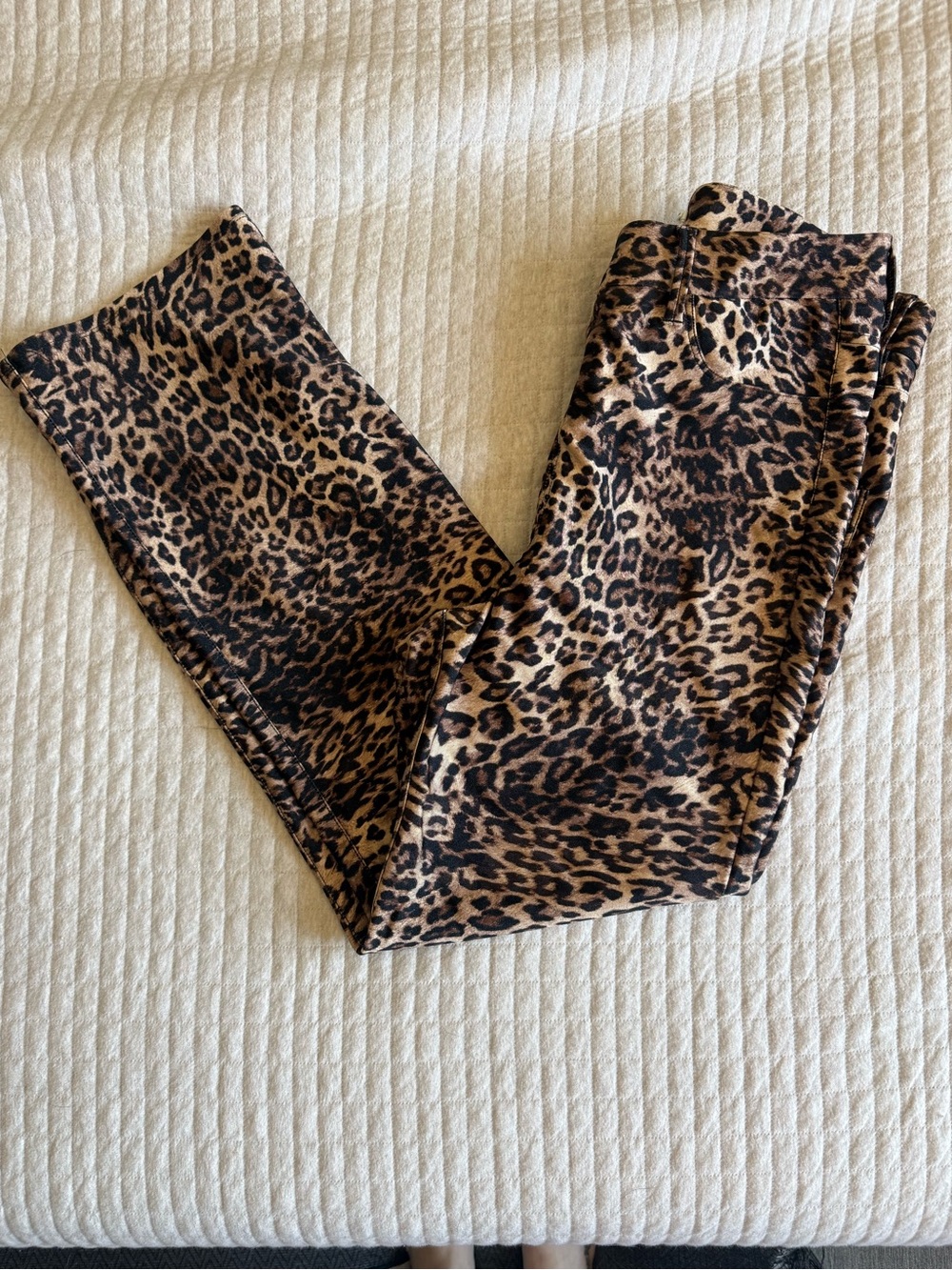Good American good waist leopard pants - sz 15 - Picture 2 of 4